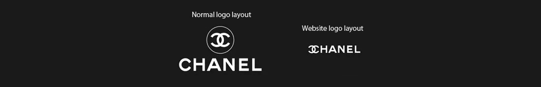 Chanel logo on website