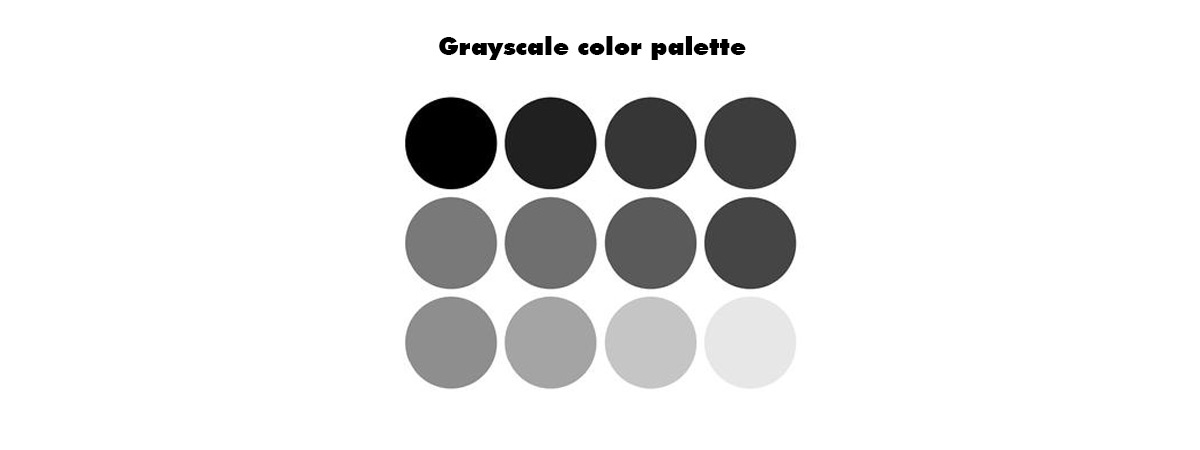 Gray scale color wheel