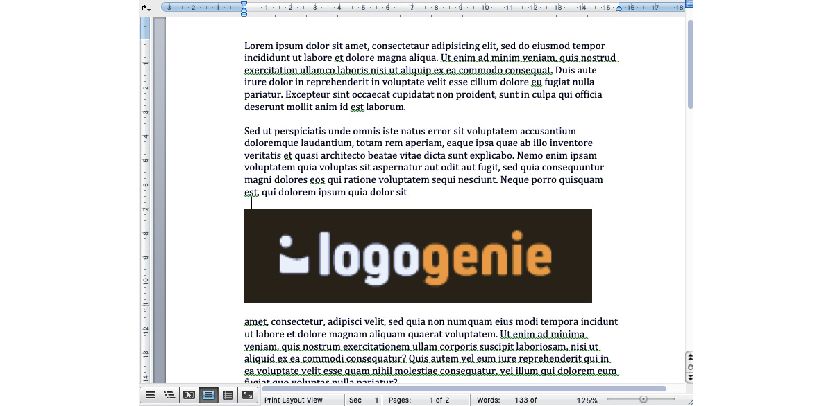 how to design a logo using microsoft word