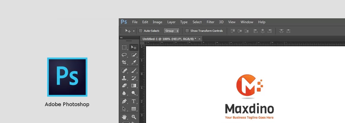 How to use photoshop to edit a vector logo