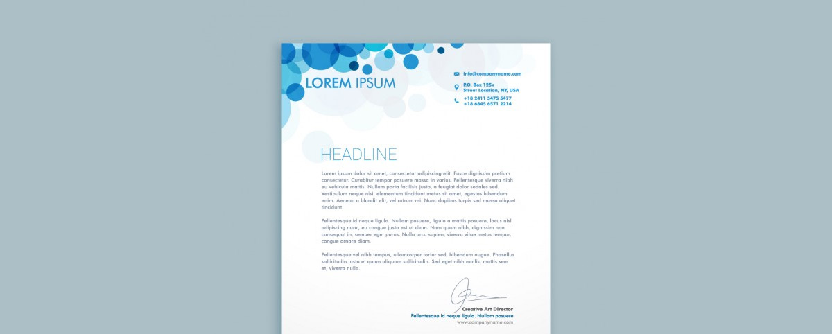 Create Letterheads With Your Logo Make Letterheads With Your Logo