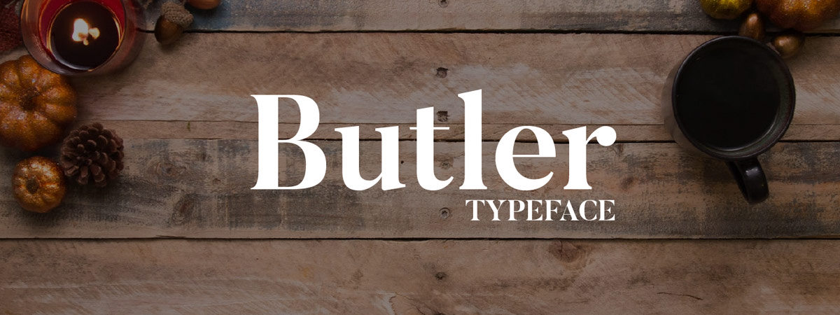Butler font for logos